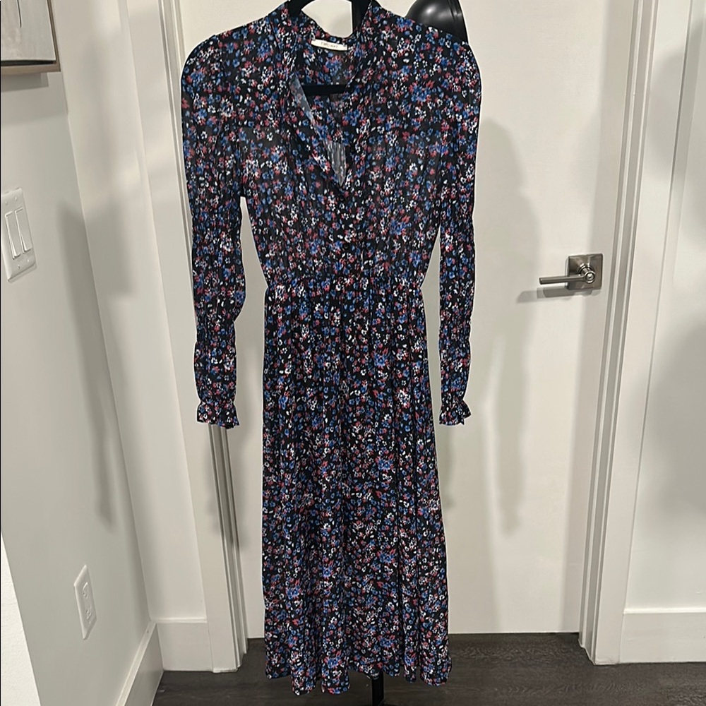 Floral Long-Sleeve Dress